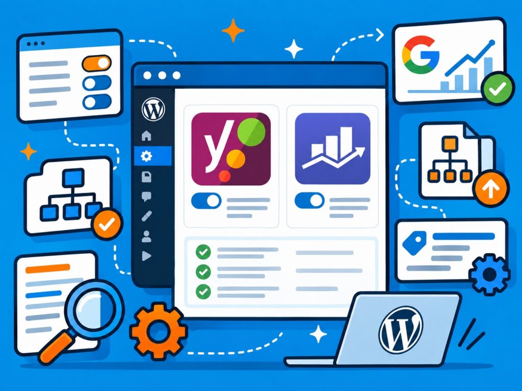 Yoast of Rank Math instellen